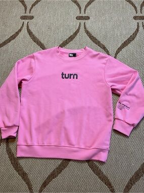 Turn Logo Pink Crewneck Sweatshirt - women’s